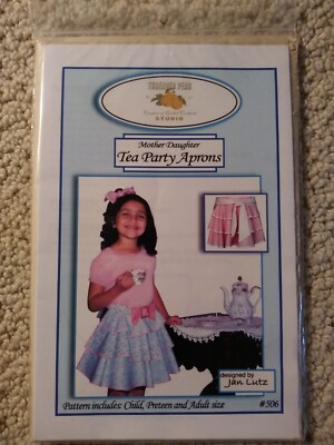 Threaded Pear Tea Party Apron Pattern 506 Aprons New 3 Sizes Sewing Jan Lutz