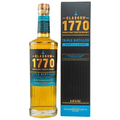 1770 GLASGOW - Single Malt Scotch Whisky Triple Distilled Smooth - 46 % Vol.