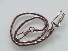 Taschenuhrkette Uhrenkette Taschenuhr Kette mit Klemme Edelstahl Silber -5B3