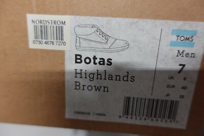 Mens Toms Highland Botas Brown Fold Over Shearling Lined  display picture 3