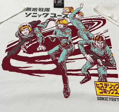 VTG Sonic Youth XL The Astronauts Japan Tour White Kurt VTG Sonic Youth XL The Astronauts Japan Tour White Kurt