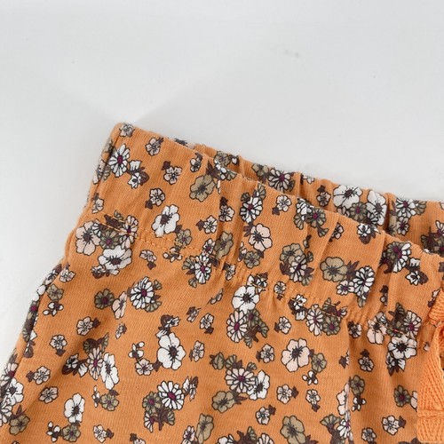 The Children’s Place Girl’s Orange Ditzy Floral Pull On Cotton Shorts Small 5/6 - Picture 5 of 8