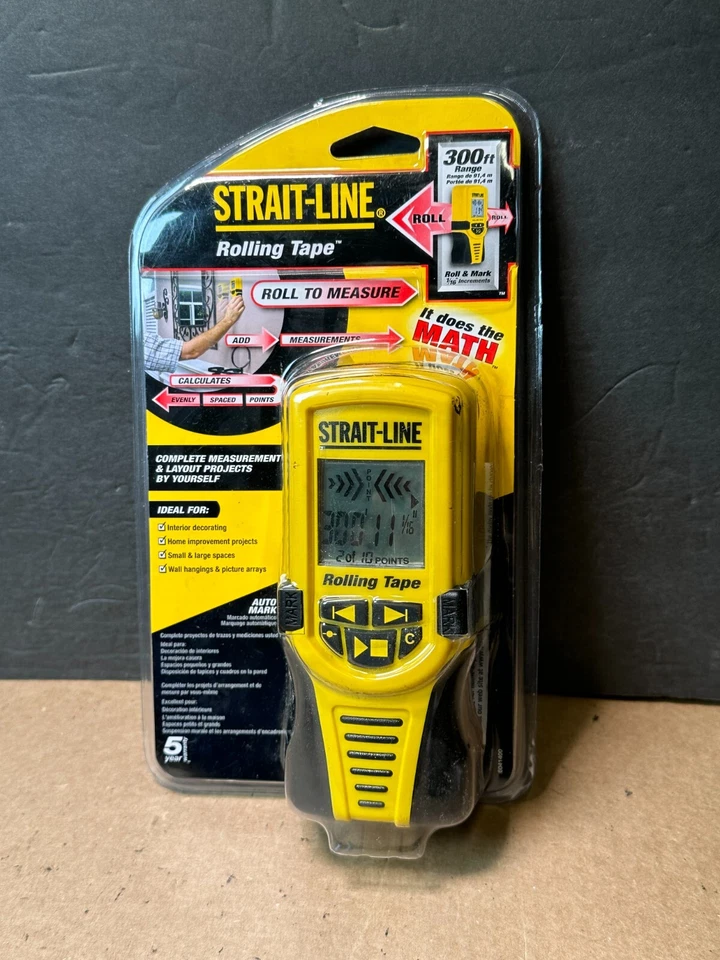 Straight-Line Rolling Tape Digital Measuring Tool Roll To Measure, Calculate NIB - Image 2 of 3