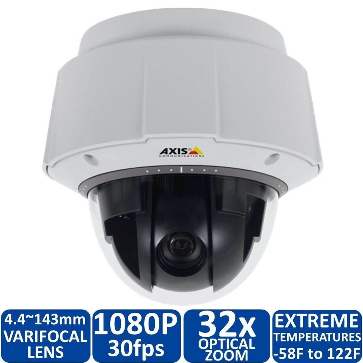 Axis Q6055-E PTZ Outdoor Dome IP Security Camera ***Axis