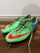 Nike Mercurial Vortex FG Green Blue Size US 9.5 Football Soccer Boots 573873-380