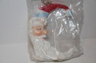 SANTA CLAUS Face Shape as CRESCENT MOON Christmas 4" ORNAMENT Vintage New in Pkg — photo 3