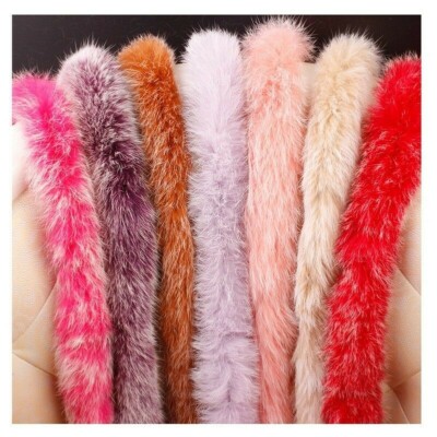 1m Kaninchenfell Borte Band Schnürband DIY Borte Nähen Lang Flauschig Weich Multi