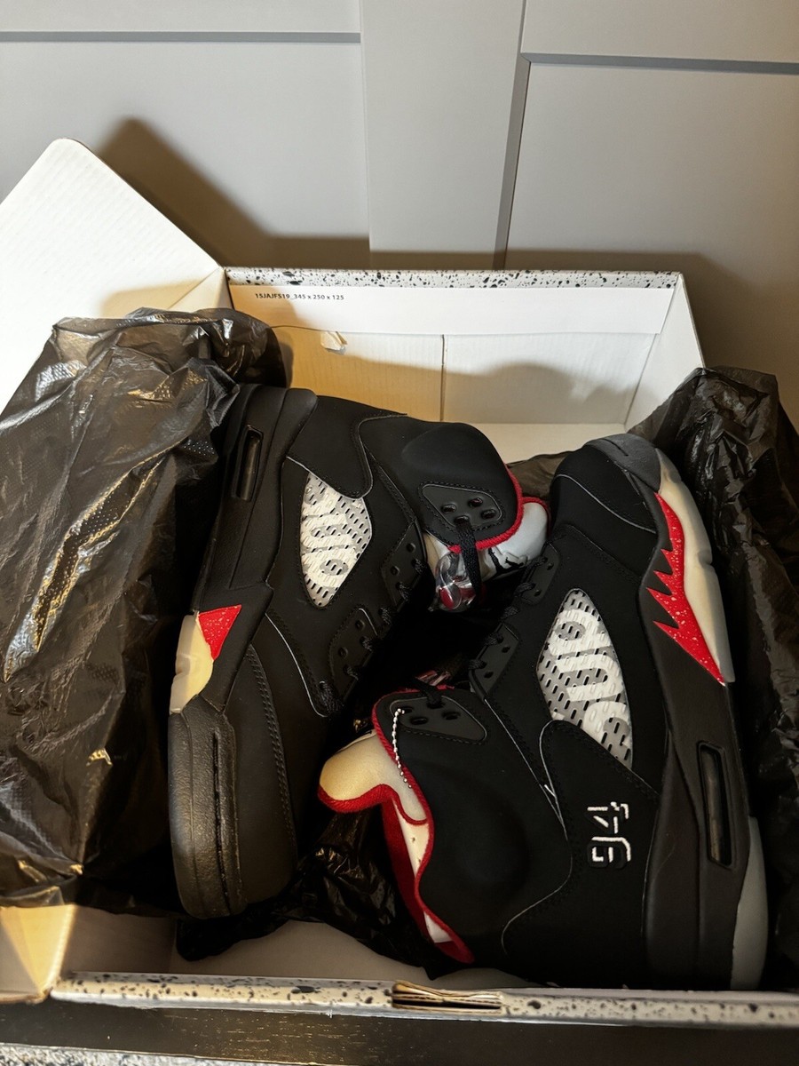 Supreme x Air Jordan 5 Retro Black - Size 8.5 886691325611| eBay