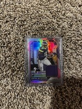 Justin Jefferson Prizm Rookie Jersey card Pink Outline. rookie card picture