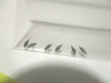 6 HAMILTON 12 SIZE 1250-A POCKETWATCH BALANCE STAFFS "PIVOT-10-11"  B-44