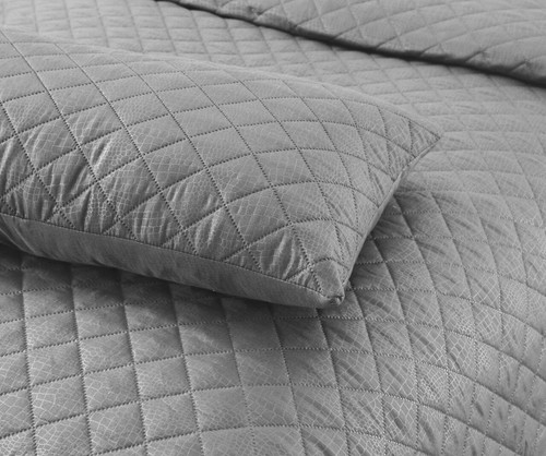 3 PCS Bedspread Embossed Quilted Sofa Bed Cover Double King Size Bedding Set - Picture 3 of 38