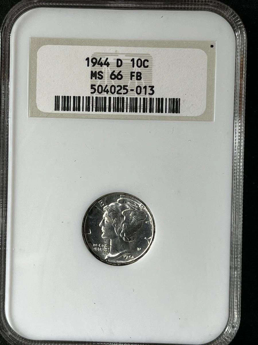 MS 66 Graded 1944 Year Mercury Dimes (1916-1945) for sale | eBay