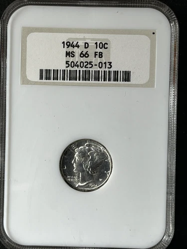 1944-D 10C FB  Mercury Dime NGC MS66FB  504025-013