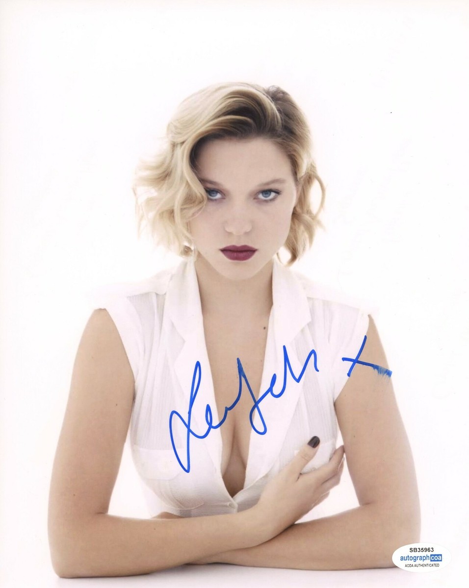 Lea Seydoux Sexy Autographed Signed 8x10 Photo ACOA | eBay