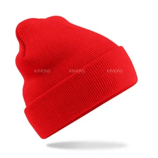 Unisex Beanie Hat Cap Plain Knit Ski Skull Cuff Winter Warm Slouchy Men Women CF