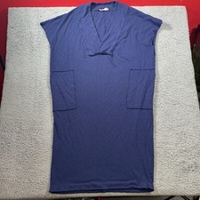 Free People Beach Dress Women’s Large Blue Swim Cover Cotton Oversizd