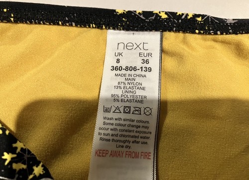 Next Floral Print Bikini Bottoms UK8 - Picture 5 of 5