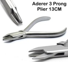 Dental Aderer Pliers Three Prong Orthodontics Wire Bending Premium Instruments