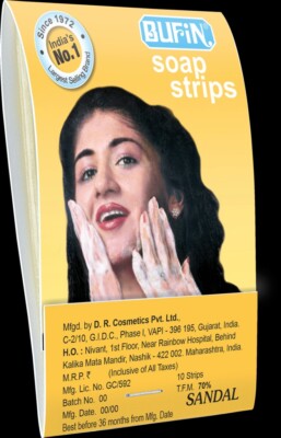 BUFIN SOAP STRIPS Paper Soap Strips For Hand Wash, Sandal fragrance 10 pcs  Book | eBay