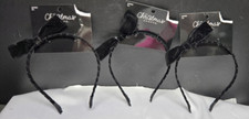 Black Velvet with bow headband lot of 3