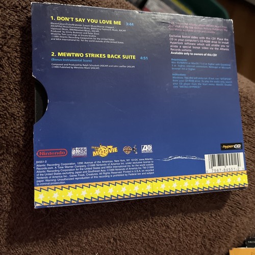 Pokemon The First Movie M2M Don't Say You Love Me Promo Sampler Tested/Works - Picture 2 of 2