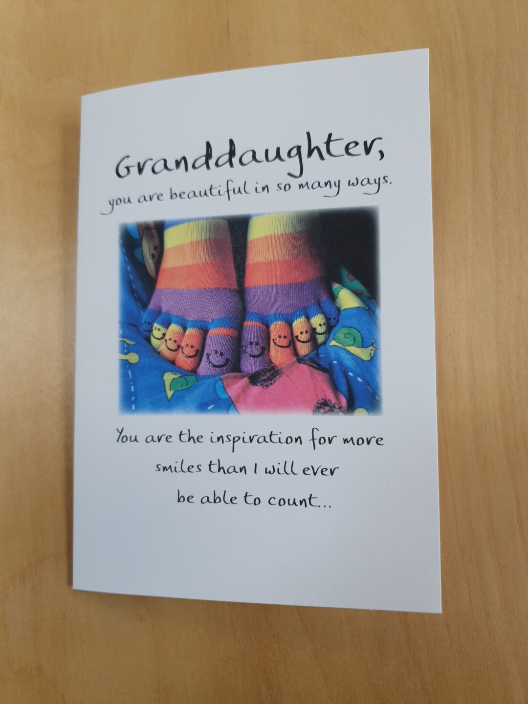 Blue Mountain Inspirational Card : Granddaughter Beautiful in so many ways..