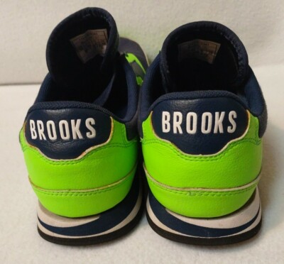 Brooks mens Sneakers, 10, Green And Blue, Very Good Cond Vtg BROOKS Running Shoes RARE Men main image 2