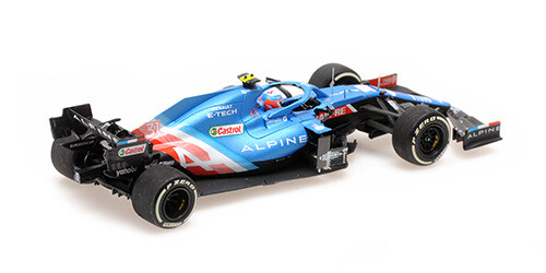 Minichamps 1/43 ALPINE F1 TEAM A521 ESTEBAN OCON WINNER HUNGARIAN GP 2021 - Imagen 3 de 3
