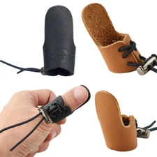 Archery Thumb Ring Leather Finger Guard for Mongolian Traditional Recurve Bow