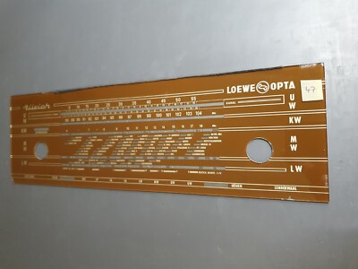 Loewe-Opta Zürich II (2) 42204, Skalenglas/Skalenscheibe