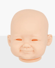 17in Reborn Baby Unpainted Doll Kit Unfinished Smile Newborn DIY Baby Toy New