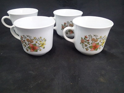 CORELLE by Corning Set Von 4 Indian Summer Kaffeetassen Teetassen Becher EUC