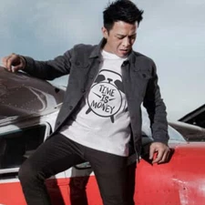 White Tshirt Time Is Money Alarm Clock T-Shirt Cotton Size S to 3XL