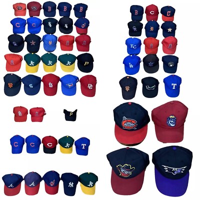 Lot of 57 MLB Hat Caps OC Sports Outdoor Caps Adult Youth
