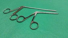 2 HARTMAN ALLIGATOR EAR FORCEPS SERRATED 3.5'' 5.5''ENT SURGICAL INSTRUMENTS