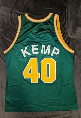 90s チャンピオン NBA ソニックス KEMP 48 ユニフォーム SHAWN KEMP Seattle Supersonics Vintage Champion Green Jersey