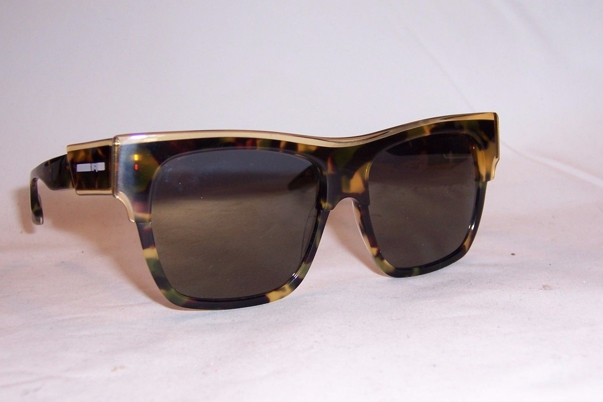 Alexander McQueen Sunglasses MQ 0004S 004 55-15-140 NEW McQueen MCQ SUNGLASSES MQ0004S 002 BLACK/SMOKE AUTHENTIC  main image 2