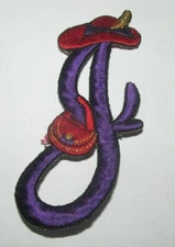 Red Hat Society Lady Brooch Pin Purple J Monogram Felt Patch Material Dress