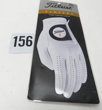 Titleist Players Men's Cadet Left Hand Leather Golf Glove - White, Medium