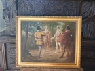 ANTIQUE RENAISSANCE GENTLEMEN OIL