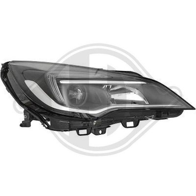 Hauptscheinwerfer Diederichs 1808080 Hd Priority Parts für Opel Rechts
