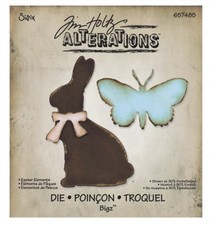 TIM HOLTZ Sizzix EASTER ELEMENTS BIGZ 657485 Alterations Vintage Bunny