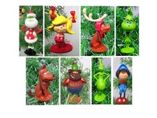 GRINCH 8 Piece Christmas Ornament Set - NEW