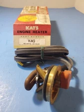 Kat's Frost Plug Engine Heater K4G NOS