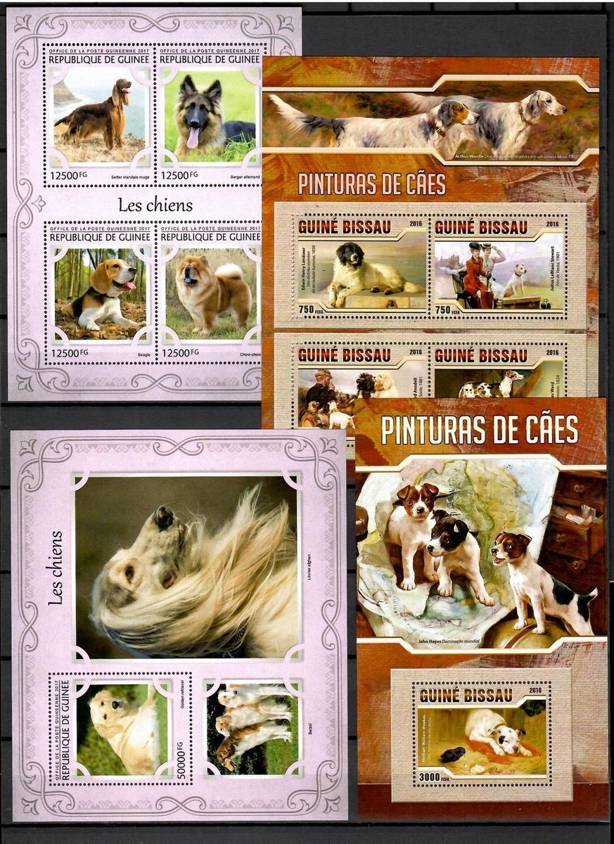 DOG breeds / dogs collection Pt. 1 (countries C-G) - 59 s/s MNH