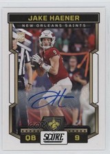 2023 Score Rookies Signatures Jake Haener #309 Auto c6x