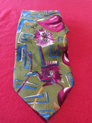 LACETTI MADE IN ITALY CRAZY PATTERN REINE SEIDE KRAWATTE KRAWATTE ネクタイ (nekutai)