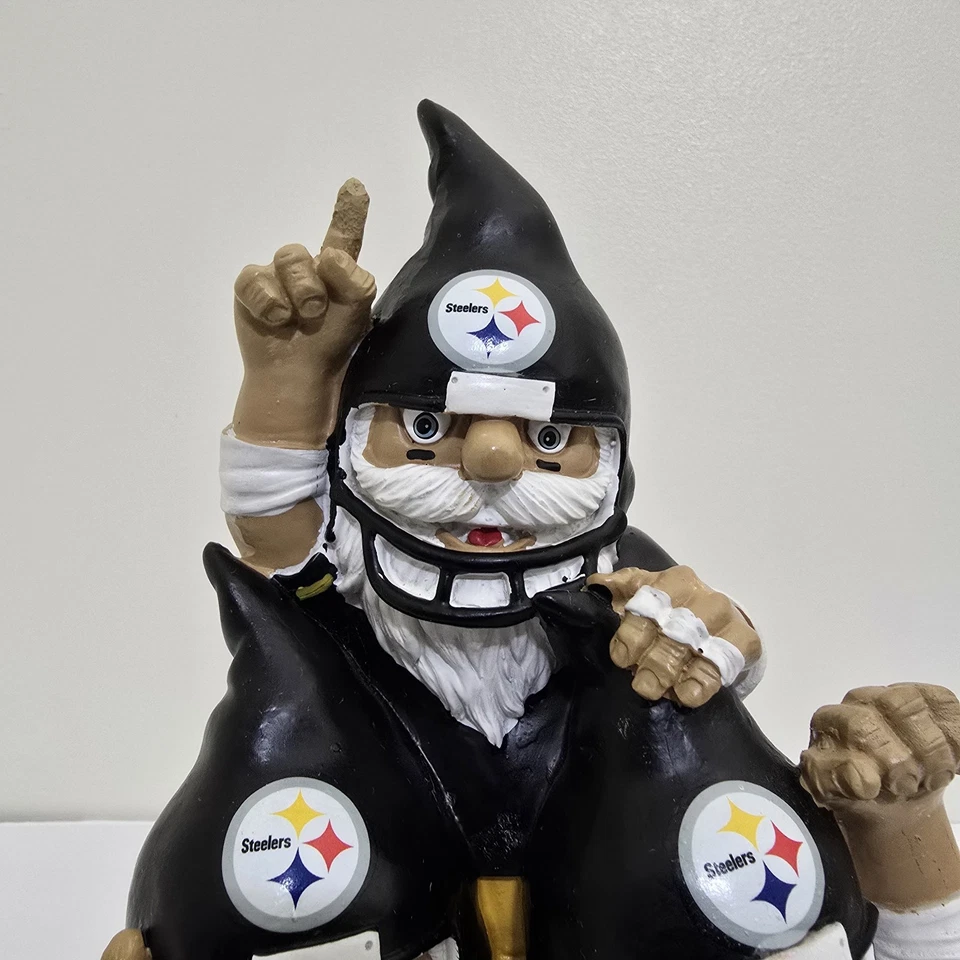 NFL Pittsburgh Steelers Resina Jardín Gnomo Equipo Orgullo Decoración Forever Coleccionables Foto 3 de 4