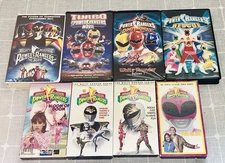 Lot of 8 - Mighty Morphin Power Rangers VHS Tapes/Movies - TESTED