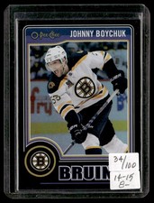 2014-15 O-Pee-Chee Black Rainbow Johnny Boychuk 034/100 Boston Bruins #449